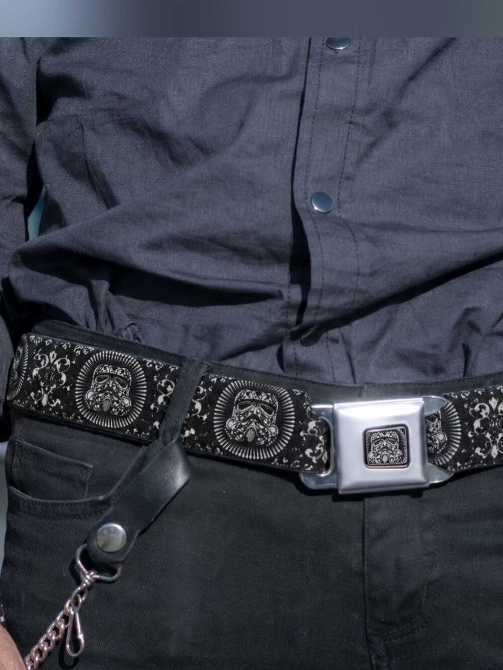 Buckle-Down | Star Wars Stormtrooper Adjustable Seatbelt Belt, 28" To 48"